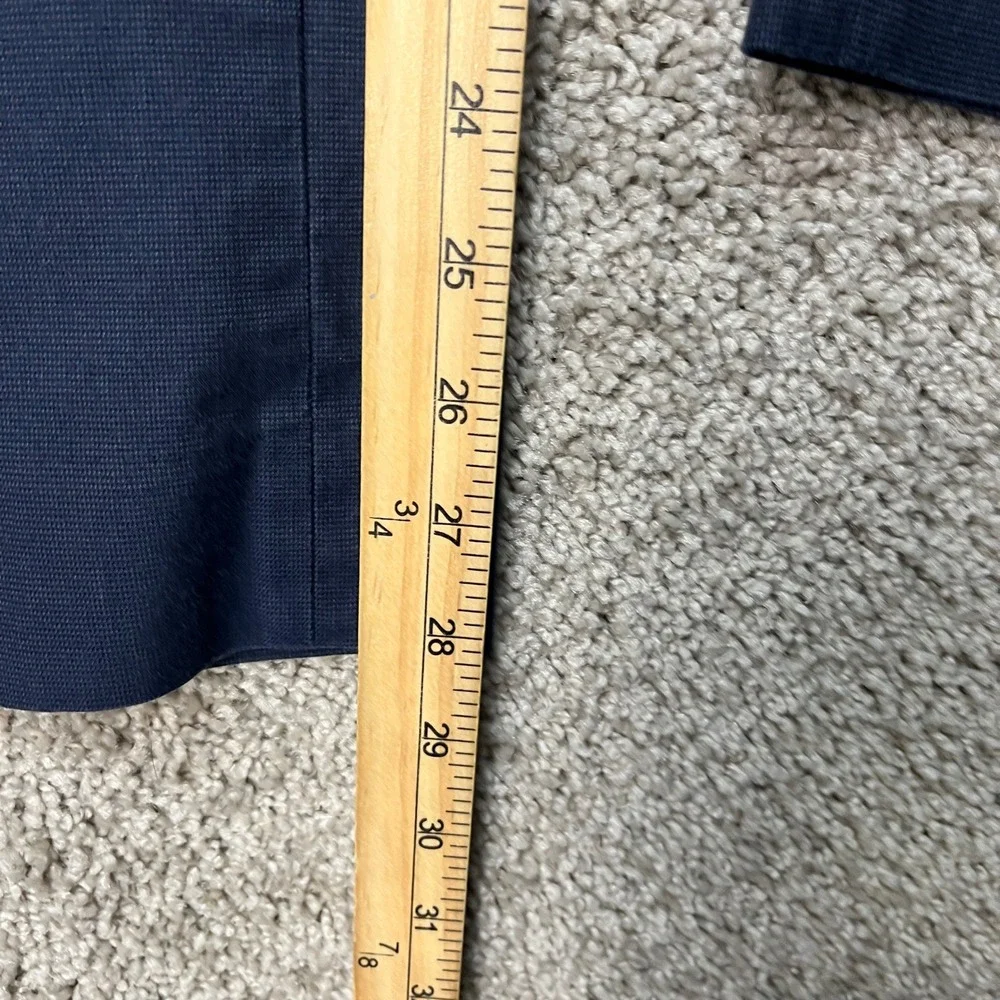 Banana Republic Chino Pants Mens 38x30 Navy Blue Slim Fit Flat Front Stretch EUC